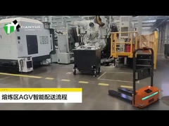 Laser SLAM Navigation Ultra Low Forklift AGV Load 1000KG Differential Drive